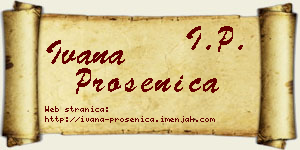Ivana Prosenica vizit kartica